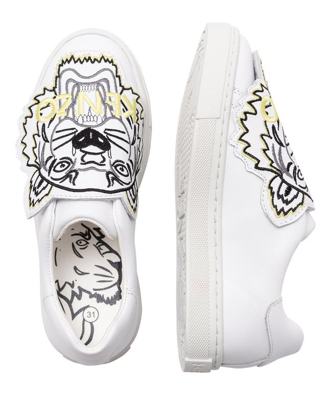 Tiger children&#039;s leather sneakers KENZO
