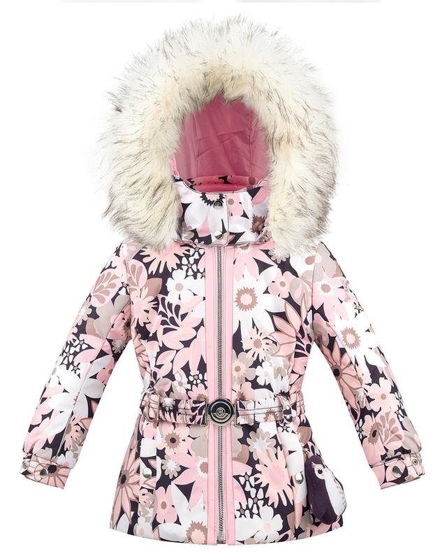 Poivre Blanc Snow Bunny Insulated Ski Jacket with Faux Fur (Girls