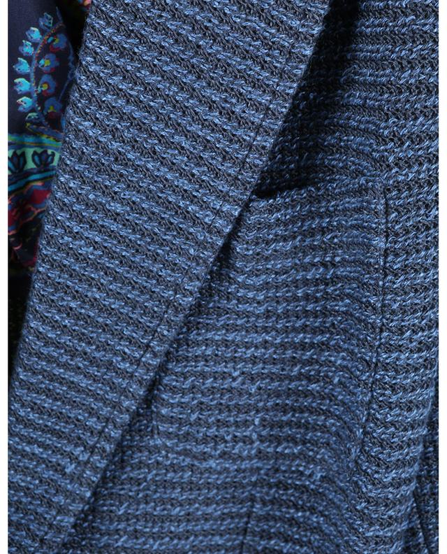 Single-breasted linen knit blazer ETRO