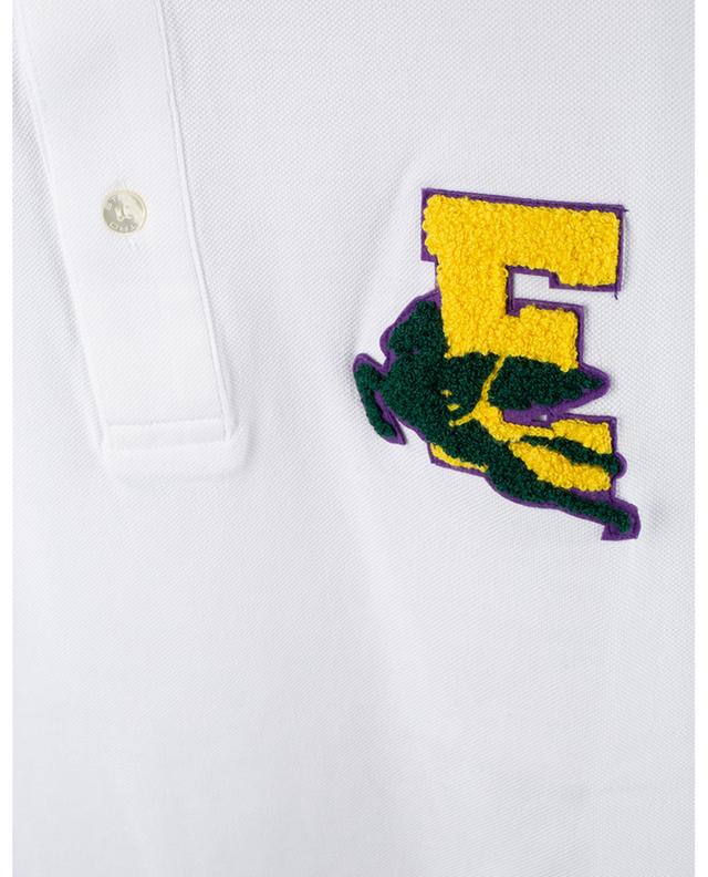 Varsity monogram adorned short-sleeved polo shirt ETRO
