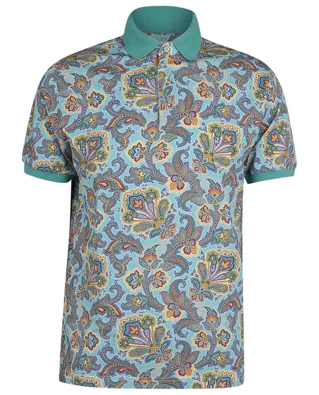 Placed Paisley adorned jersey polo shirt ETRO