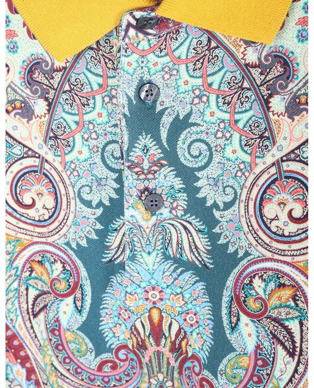 Polohemd aus Jersey mit floralem Paisley-Print ETRO