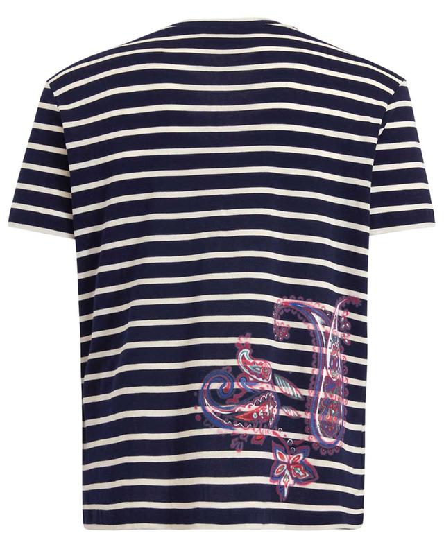 Striped T-shirt with hand-painted Paisley ETRO