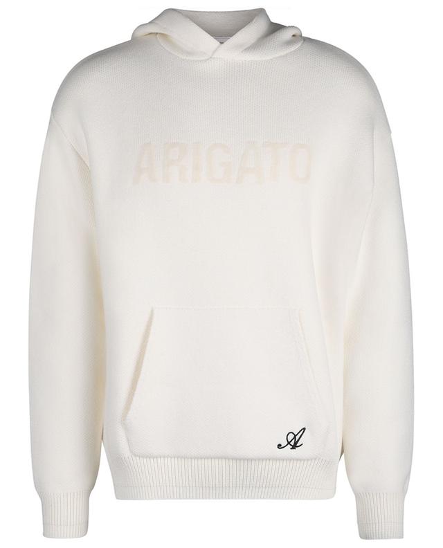 Memo monogram embroidered hooded jumper AXEL ARIGATO