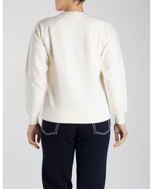 Cashmere jacquard patch cotton sweatshirt BARRIE