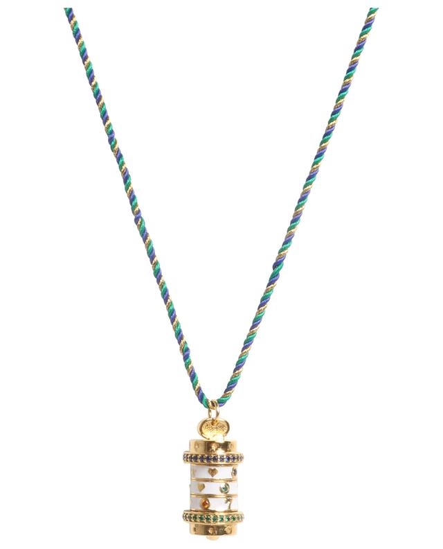 Lange Kordel-Halskette Mot de Passe Jackpot Vertical CAROLINE DE BENOIST