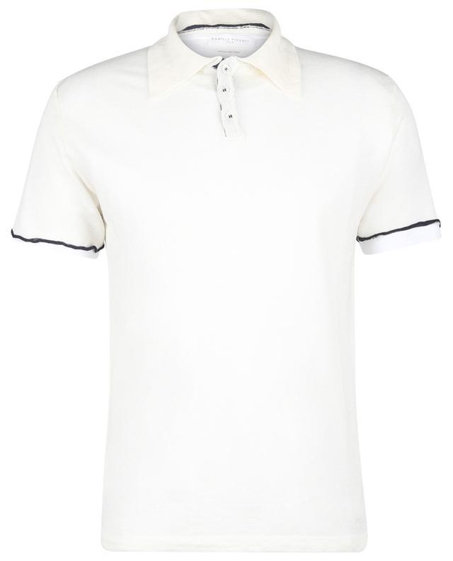 Short-sleeved linen polo shirt DANIELE FIESOLI