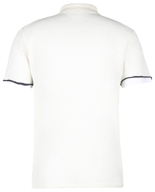 Short-sleeved linen polo shirt DANIELE FIESOLI