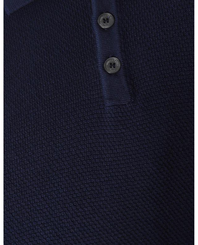 Kurzärmliges texturiertes Poloshirt aus Baumwolle DANIELE FIESOLI