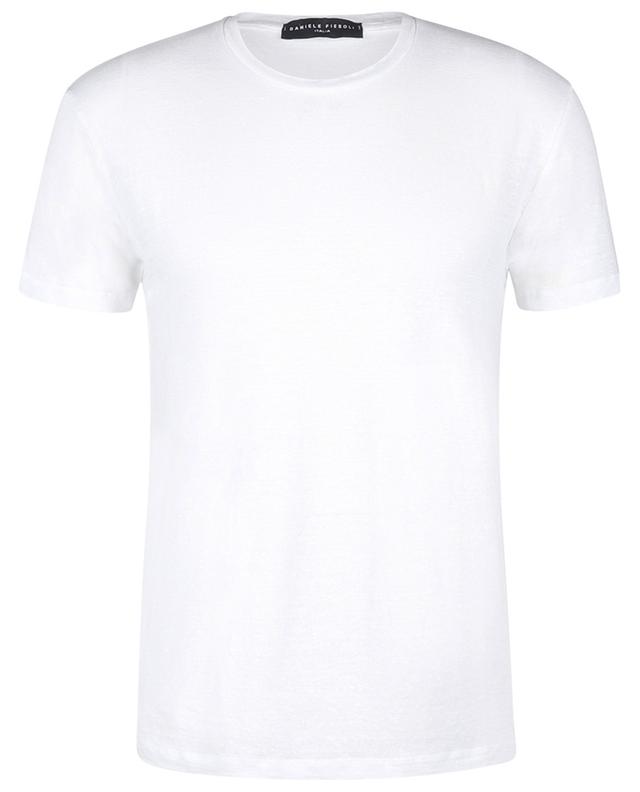 Short-sleeved linen T-shirt DANIELE FIESOLI