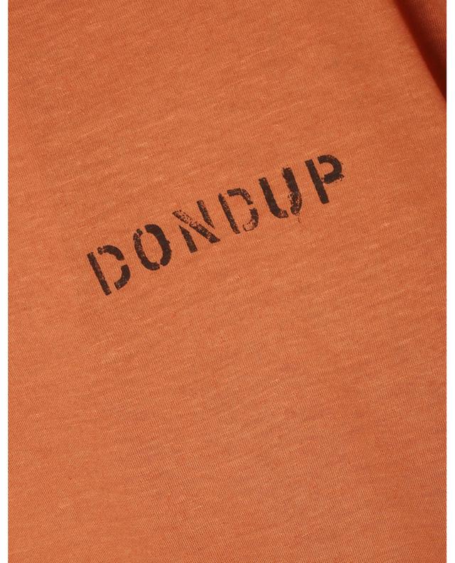T-shirt à manches courtes en coton et chanvre DONDUP