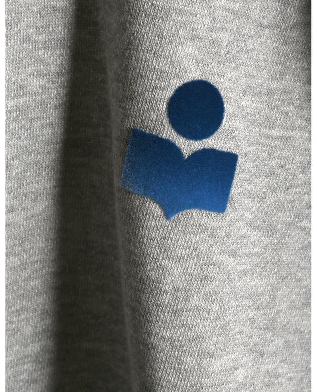Malek hooded sweatshirt with flock print logo ISABEL MARANT