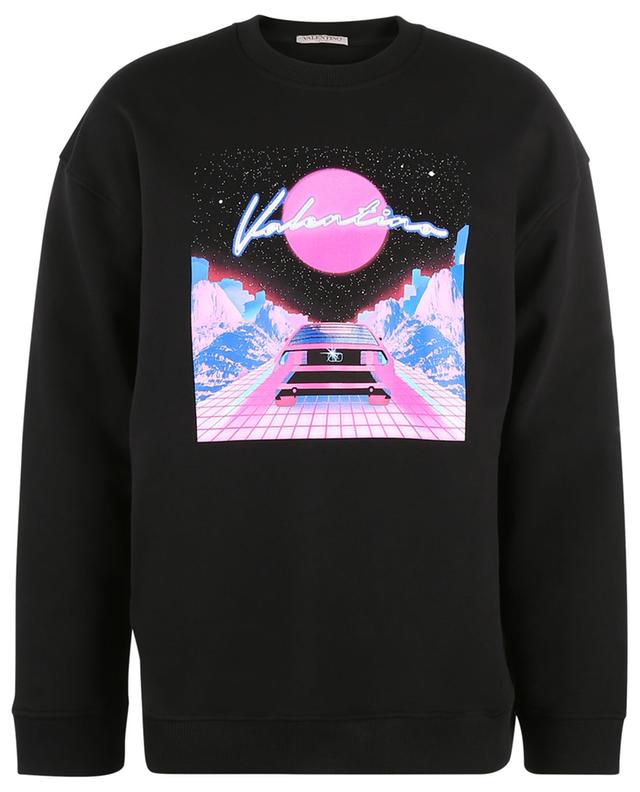 Virtual Runner printed crewneck sweatshirt VALENTINO