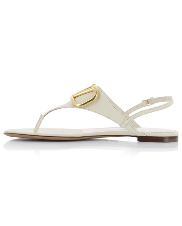 VLogo grained leather thongs VALENTINO
