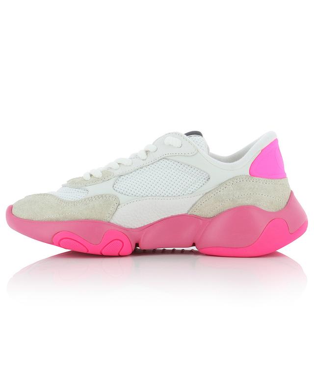 Bubbleback mesh and suede low-top sneakers VALENTINO