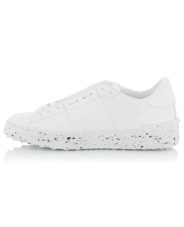 Open For A Change faux leather low-top lace-up sneakers VALENTINO