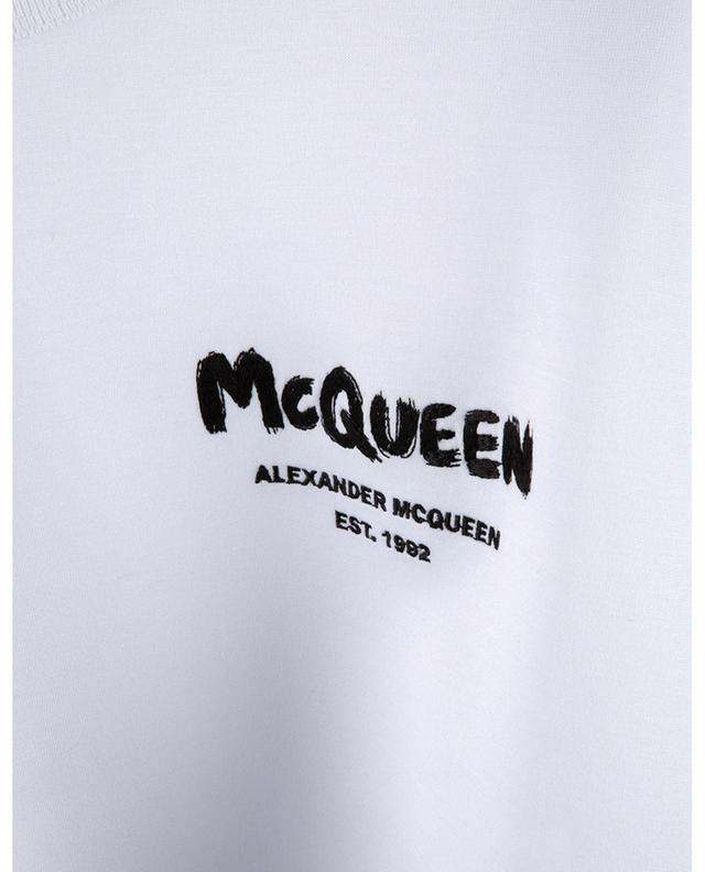 Rundhalssweatshirt mit Stickerei McQueen Graffity ALEXANDER MC QUEEN