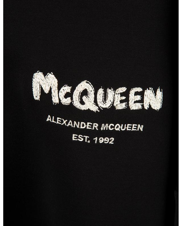 Rundhalssweatshirt mit Stickerei McQueen Graffity ALEXANDER MC QUEEN