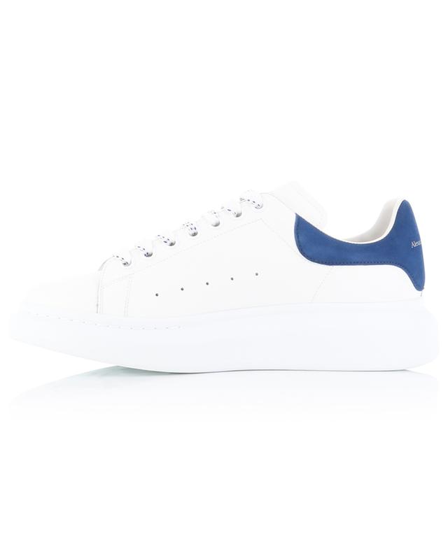 Oversize low-top lace-up sneakers in leather and suede ALEXANDER MC QUEEN