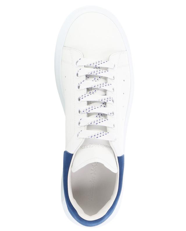 Oversize low-top lace-up sneakers in leather and suede ALEXANDER MC QUEEN