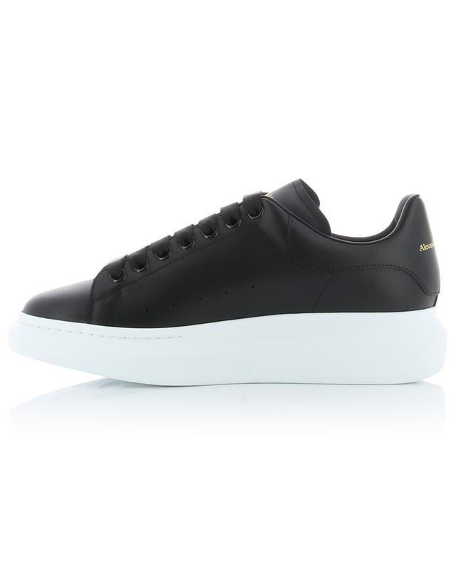 Oversize low-top lace-up sneakers in smooth leather ALEXANDER MC QUEEN