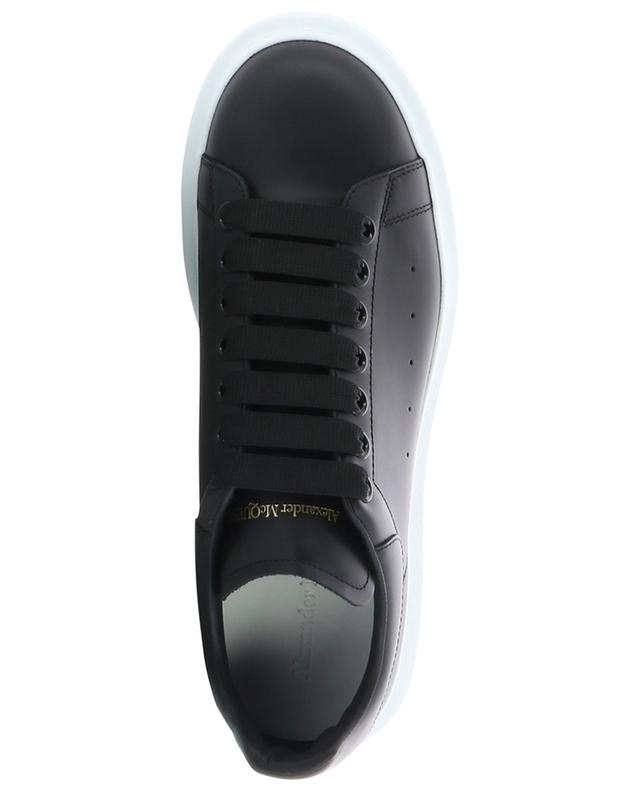 Oversize low-top lace-up sneakers in smooth leather ALEXANDER MC QUEEN