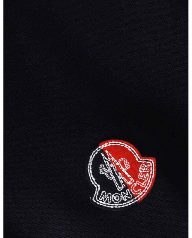 Sweat-shirt zippé à capuche à patch logo tricolore 2 1952 MONCLER GENIUS 1952