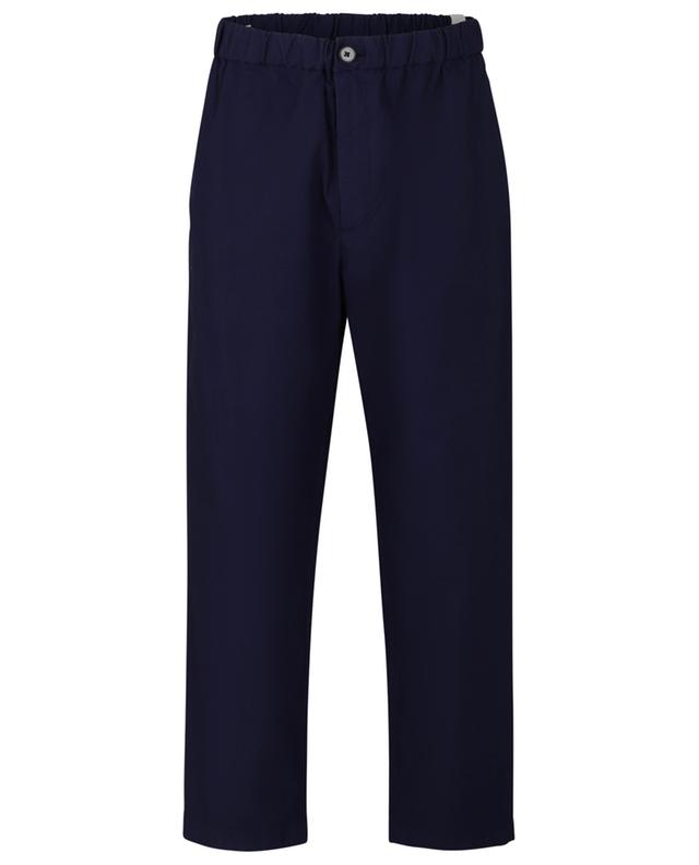 Garment dyed relaxed organic cotton canvas trousers JIL SANDER