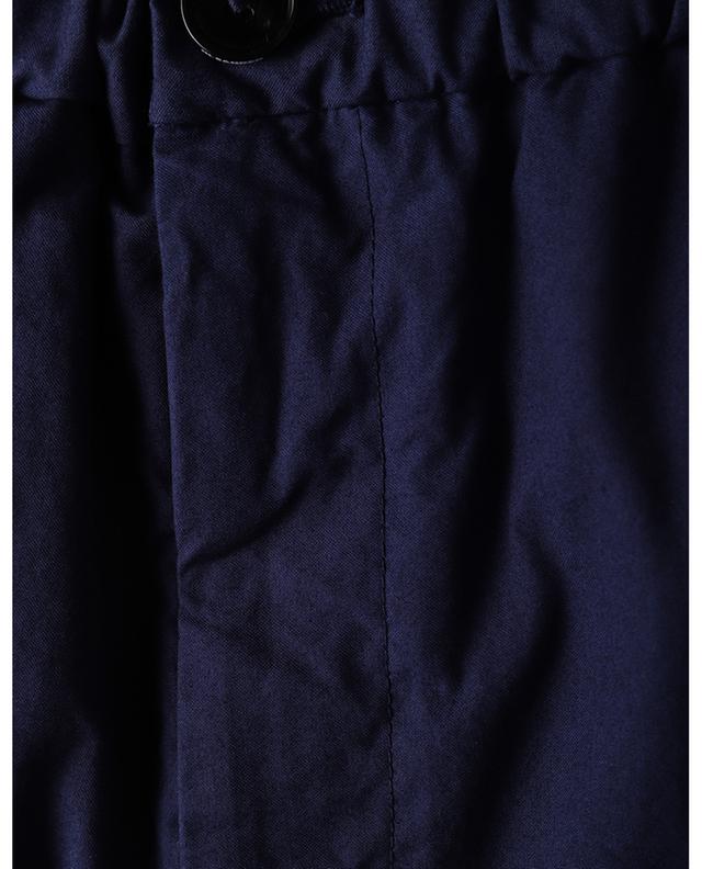 Garment dyed relaxed organic cotton canvas trousers JIL SANDER
