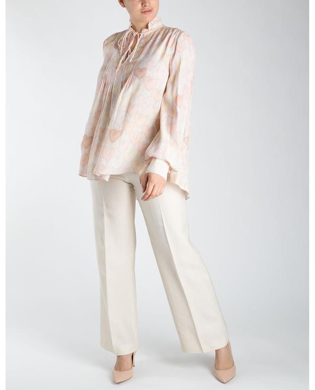 Kayla silk long-sleeved blouse SLY 010