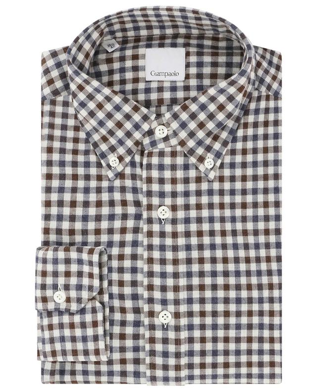 Long-sleeved checked flannel shirt GIAMPAOLO