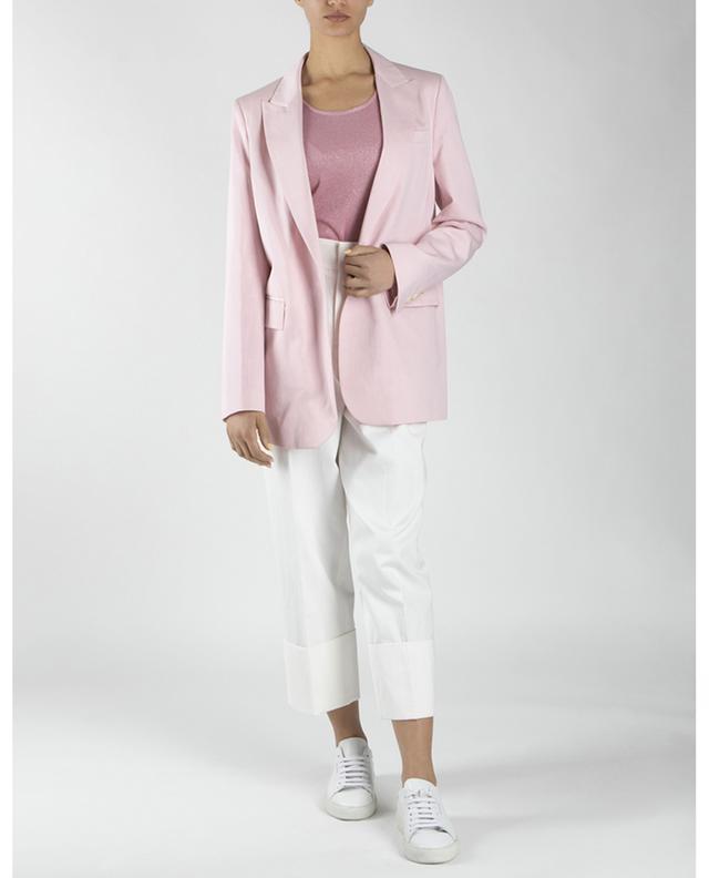 Cotton and linen tailored jacket TWINSET