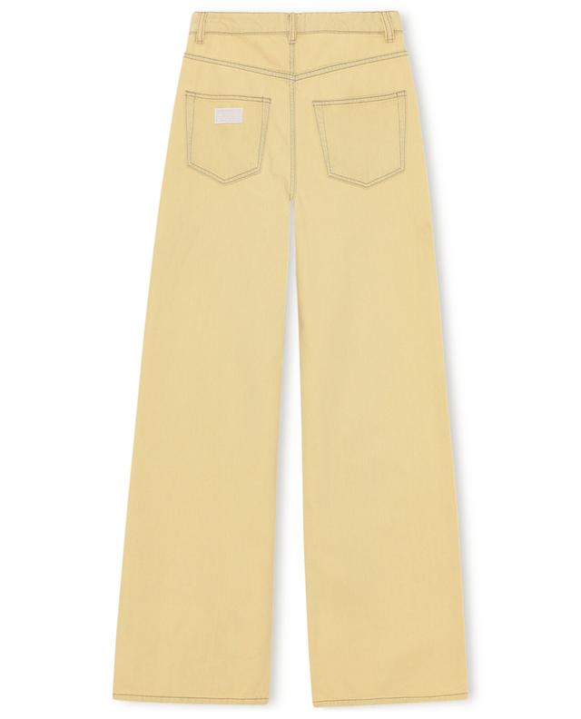 Magny Rutabaga organic cotton high-rise wide-leg jeans GANNI