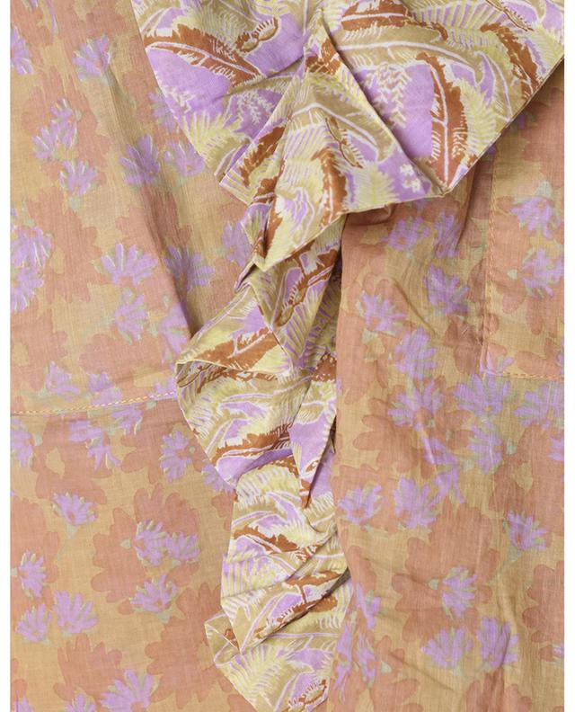 Frill long-sleeved linen blouse YVONNE S