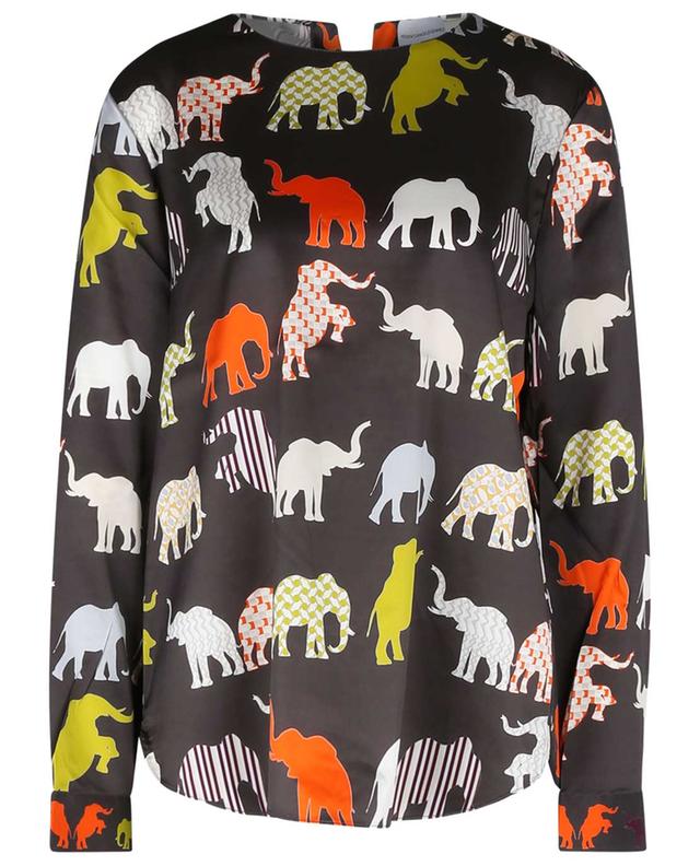 Elefant printed silk blouse HERZEN&#039;S ANGELEHEIT