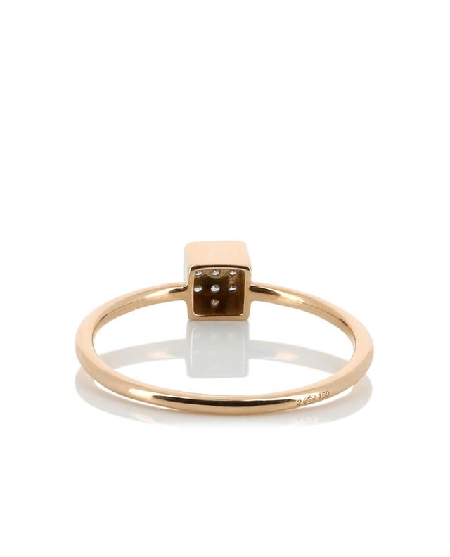 Ginette ny ever rose gold and diamonds ring pinkgold a23045