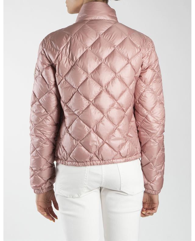 MONCLER Leichtge kurze Metallic-Effekt-Daunenjacke Blinic