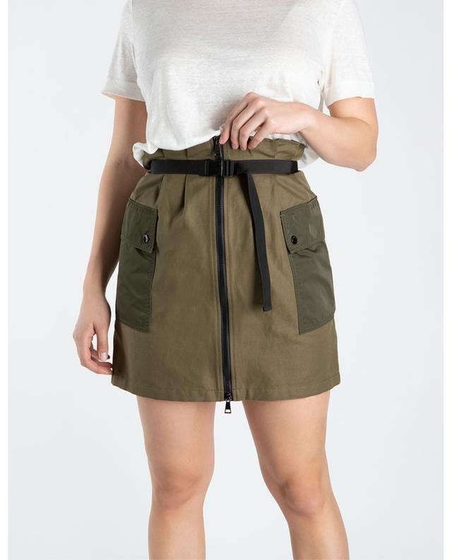 Short paperbag bi-material cargo skirt MONCLER