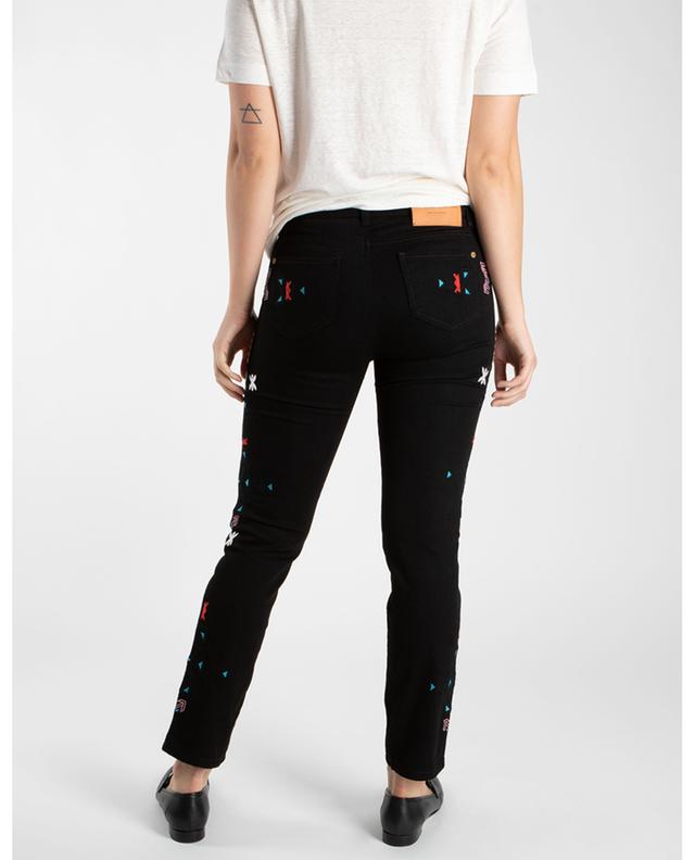 Slim-Fit-Jeans mit ethnischen Stickereien ERMANNO SCERVINO