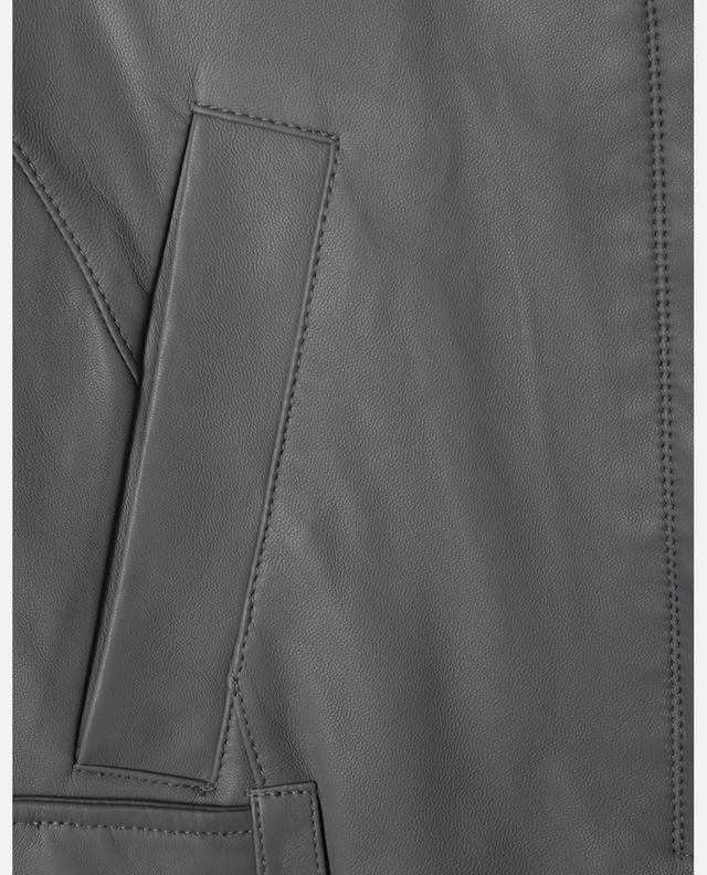 Flight cropped leather jacket VINCE
