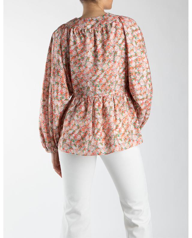 Floral habotai silk puff sleeve blouse SEE BY CHLOE