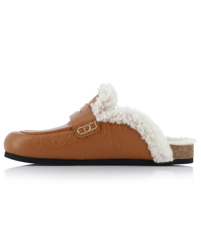 Loffy clogs in embossed leather and shearling JW ANDERSON