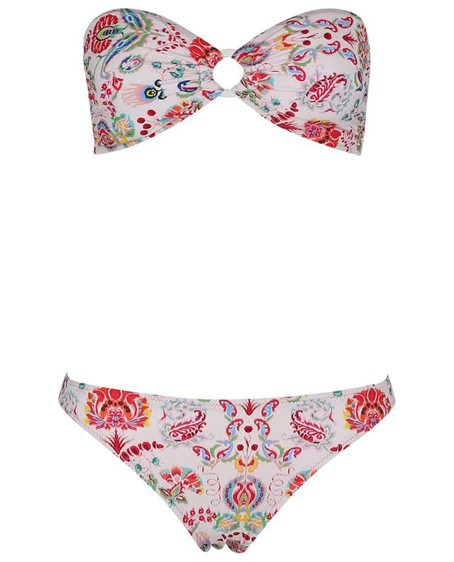 Bandeau-Bikini mit floralem Paisley-Print ETRO