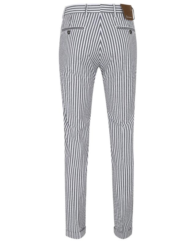 Striped skinny fit chino trousers B SETTECENTO