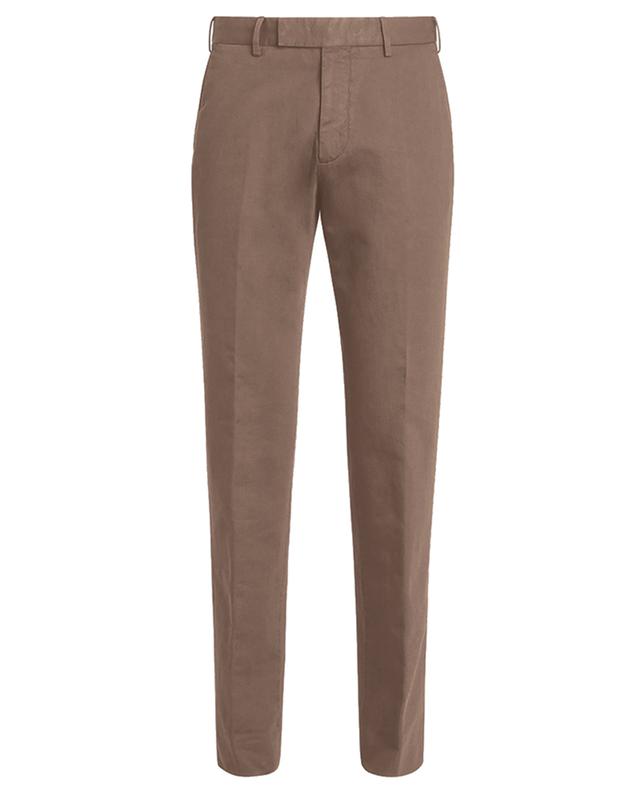 Summer Chino trousers in cotton and linen ERMENEGILDO ZEGNA