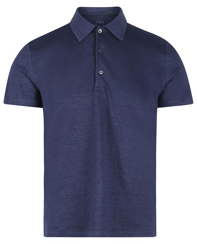 Justyn linen short-sleeved polo shirt FEDELI