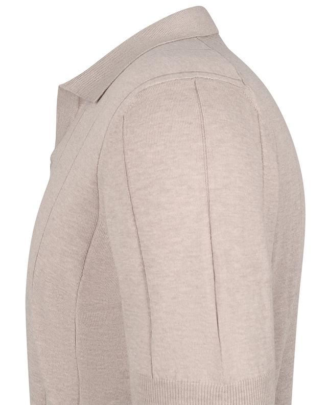 Kurzarm-Polohemd aus gestreiftem Baumwollstrick GRAN SASSO