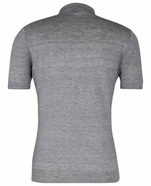Linen jersey short-sleeved polo shirt GRAN SASSO