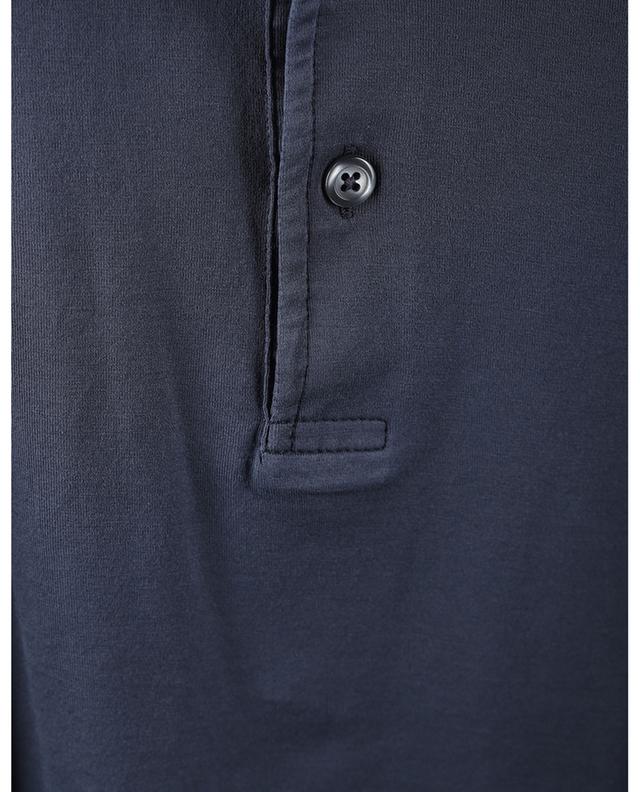 Cotton-blend short-sleeved polo shirt GRAN SASSO