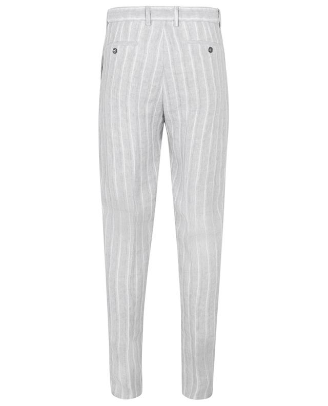 Evo striped slim fit linen trousers MARCO PESCAROLO
